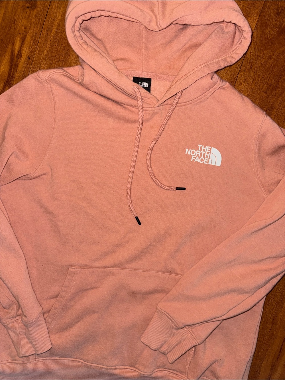 The North Face Dusty Pink Hoodie with White Logo